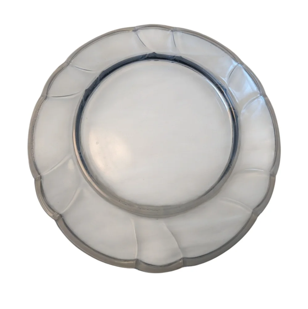 VINTAGE Noritake Plate Glass Blue 8.5